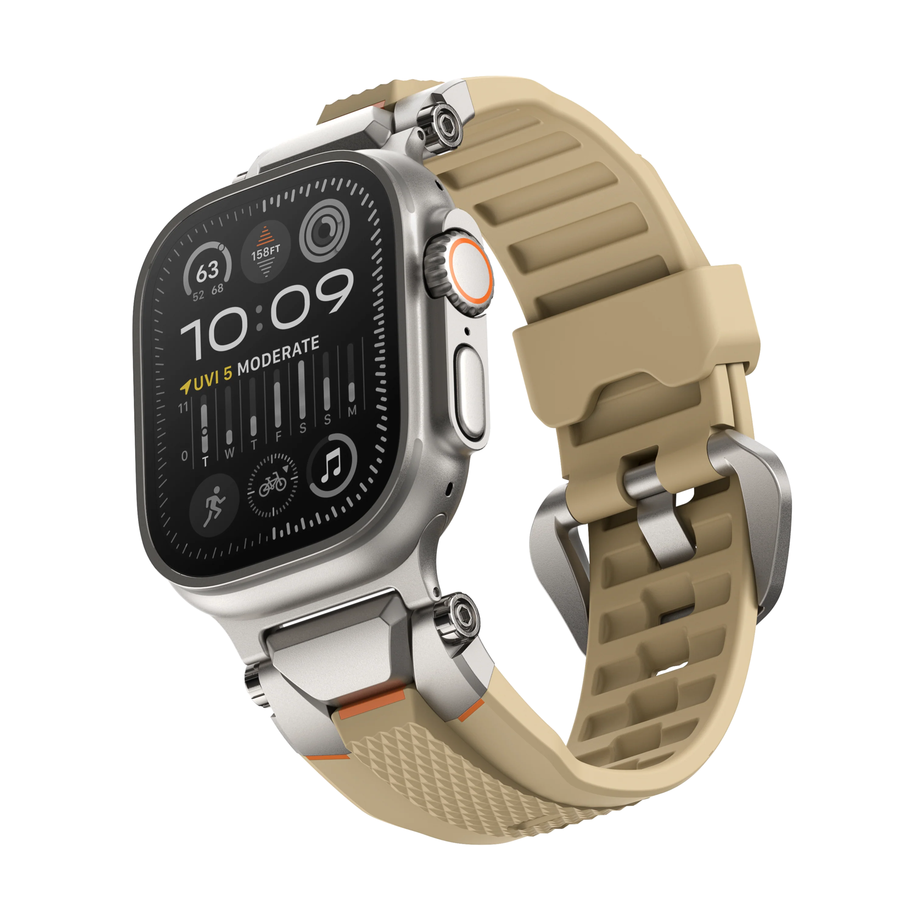 Active Flexible for Apple Watch Silver Black - Image 17