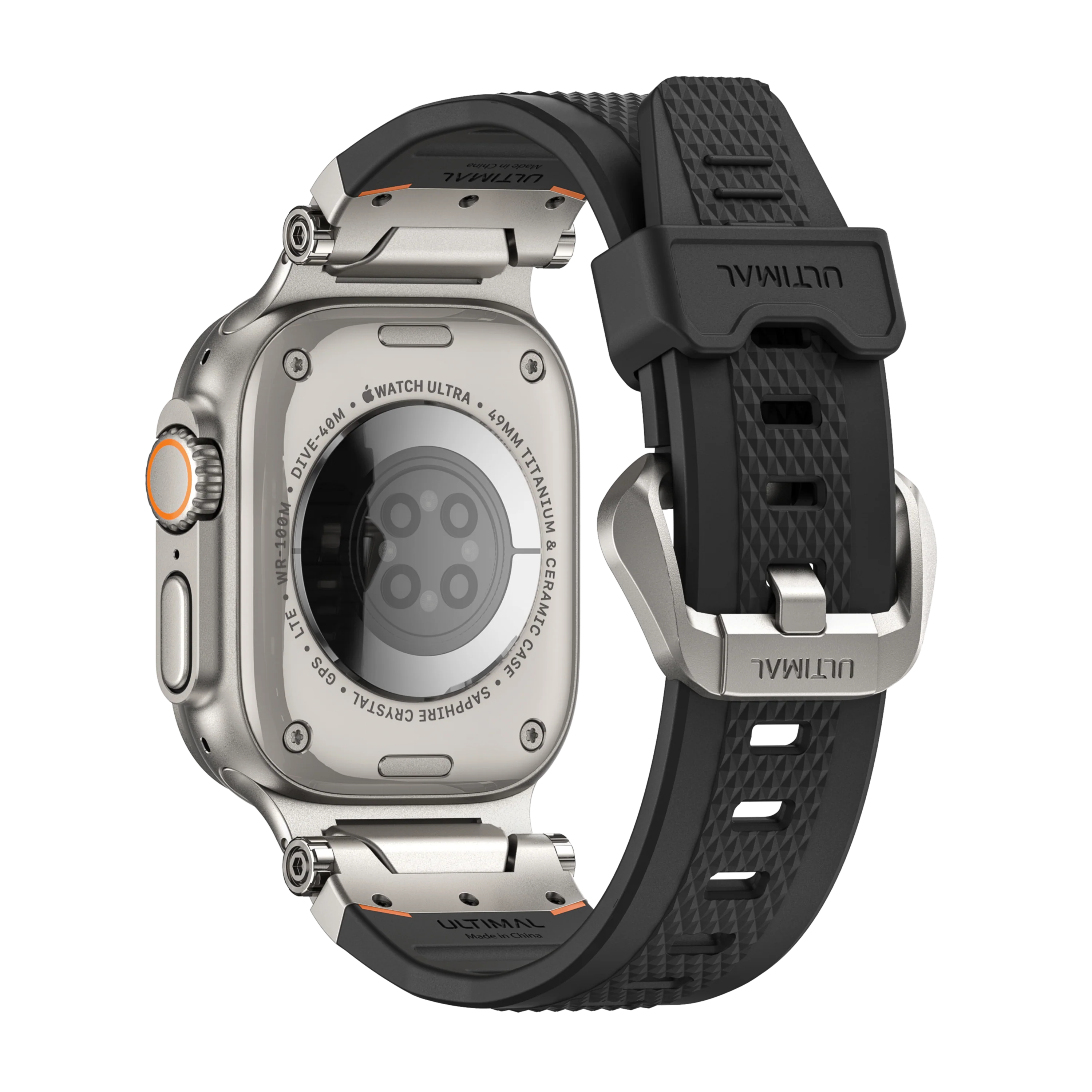 Active Flexible for Apple Watch Silver Black - Image 2