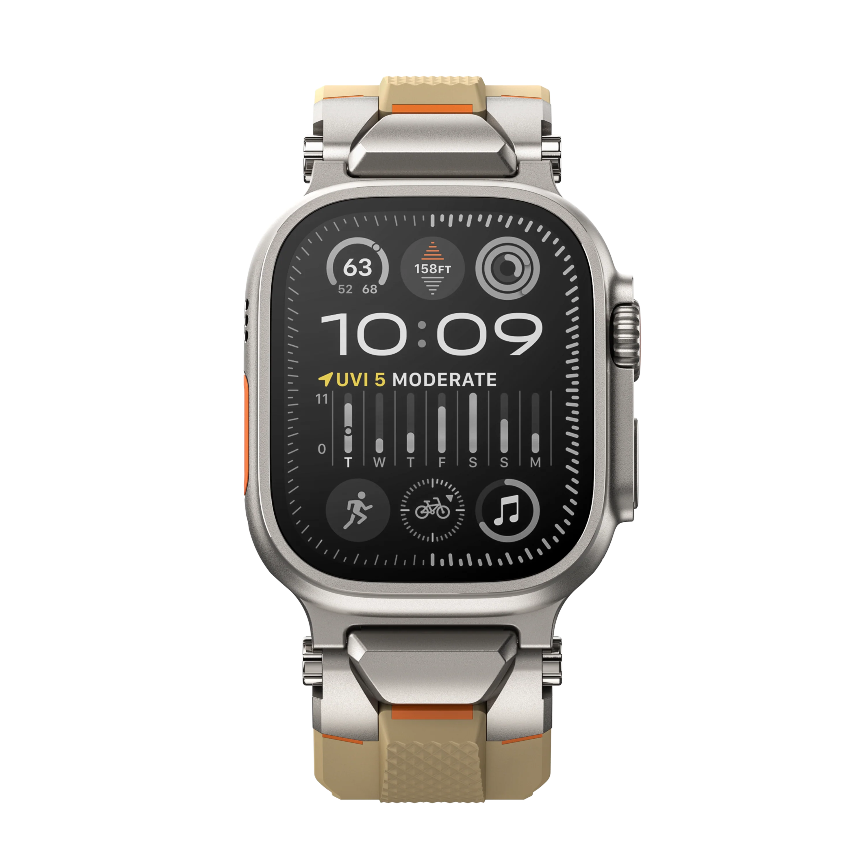 Active Flexible for Apple Watch Silver Black - Image 20