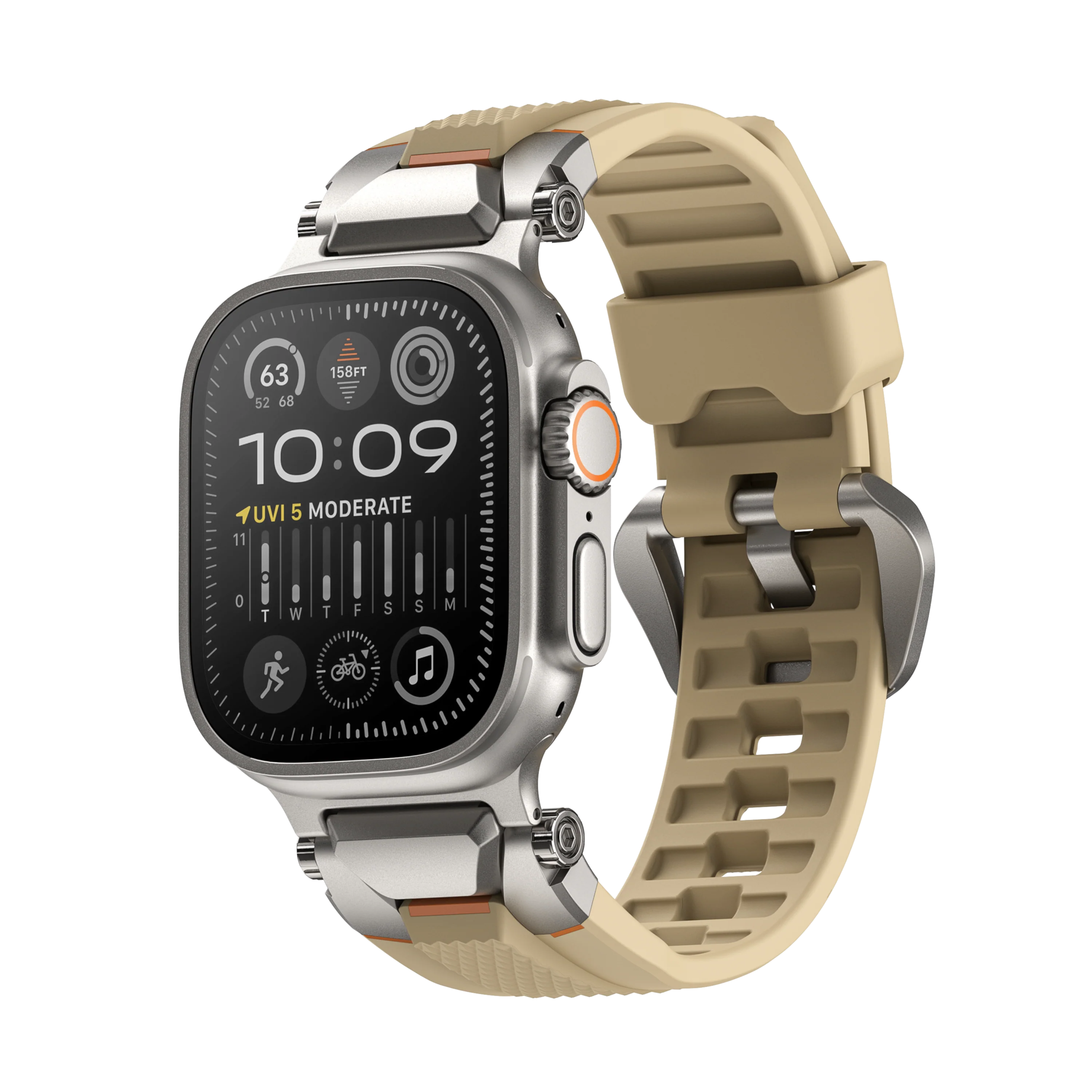 Active Flexible for Apple Watch Silver Black - Image 23