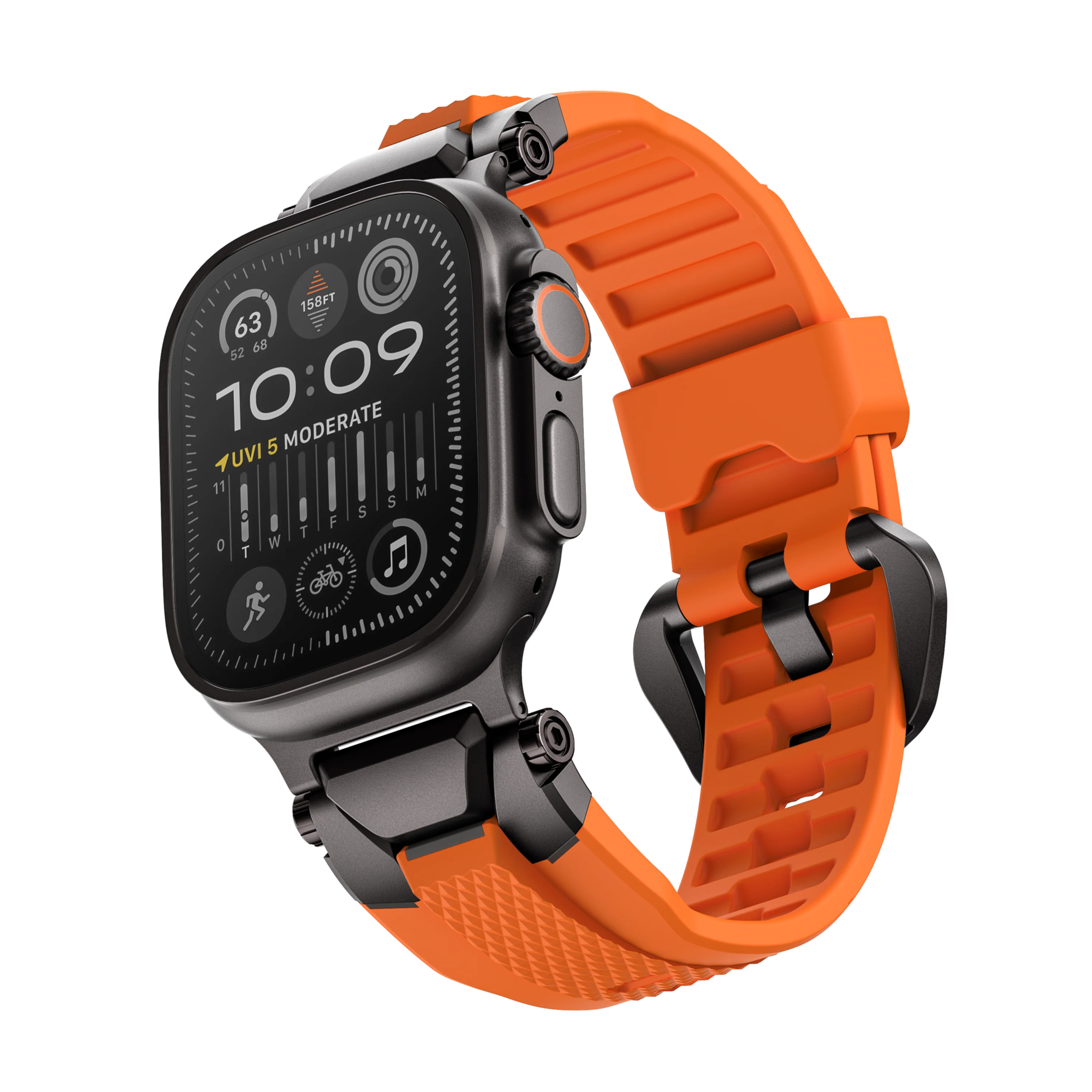 Active Flexible for Apple Watch Silver Black - Image 25