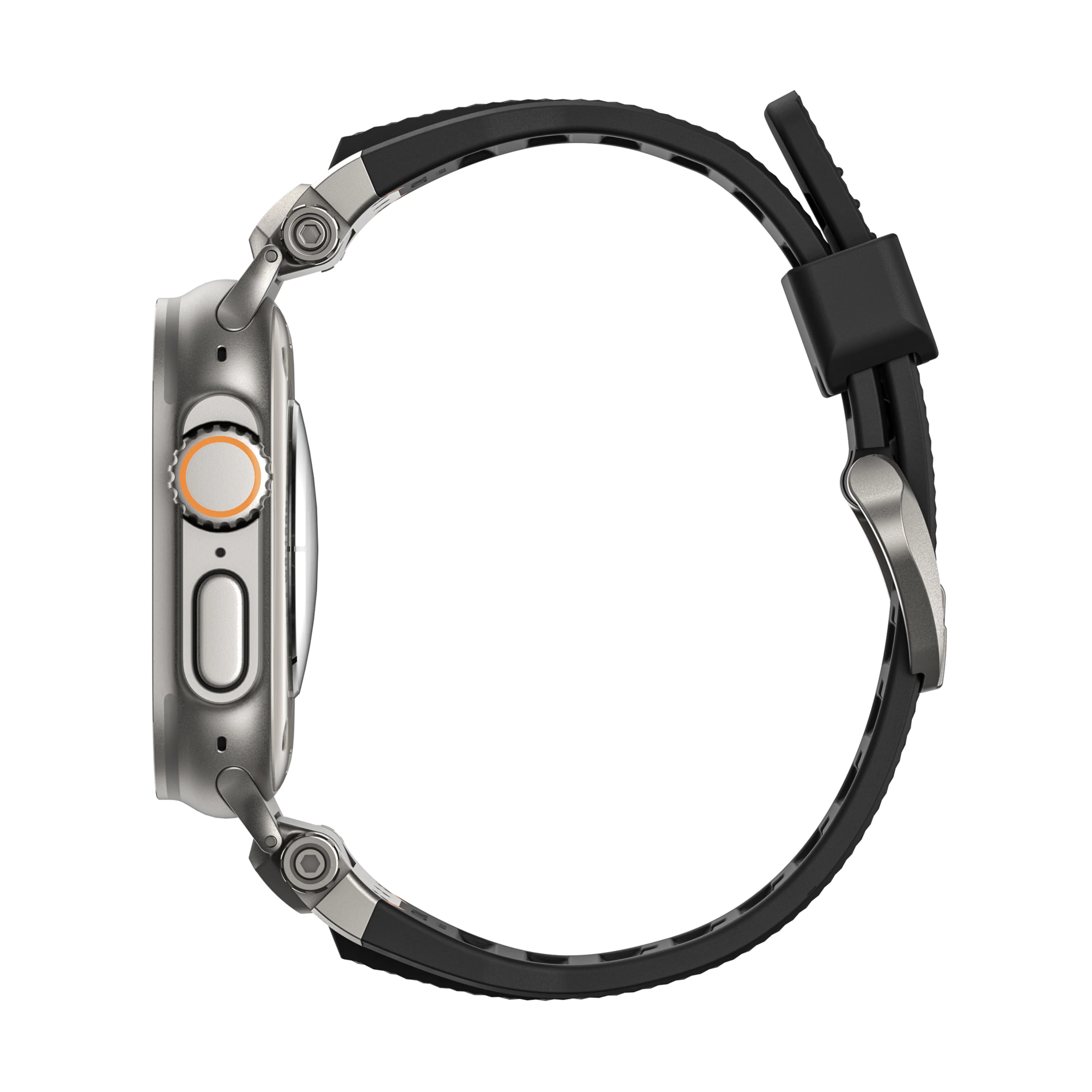 Active Flexible for Apple Watch Silver Black - Image 6