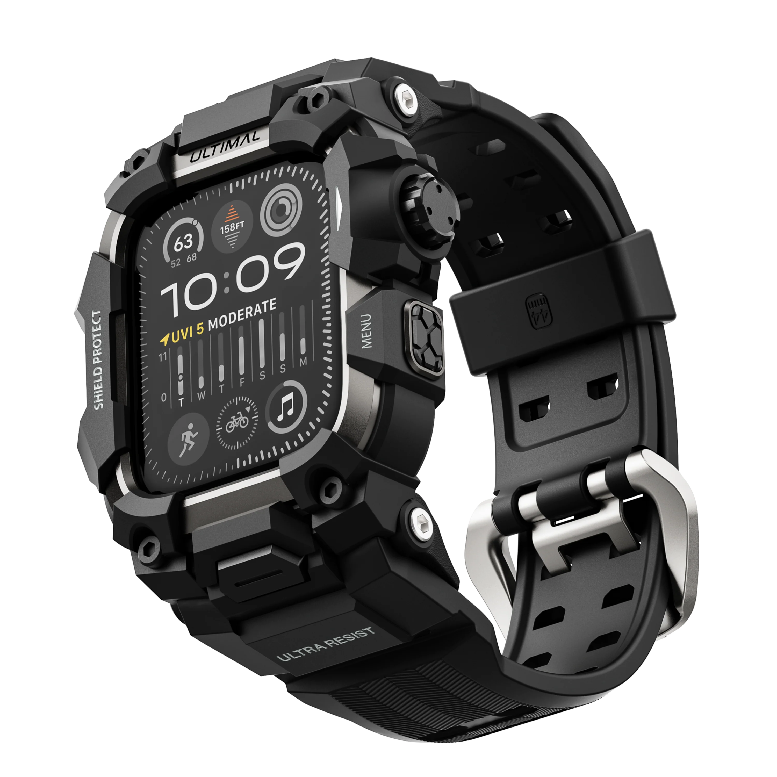 Shield Protect Case Band for Apple Watch Black