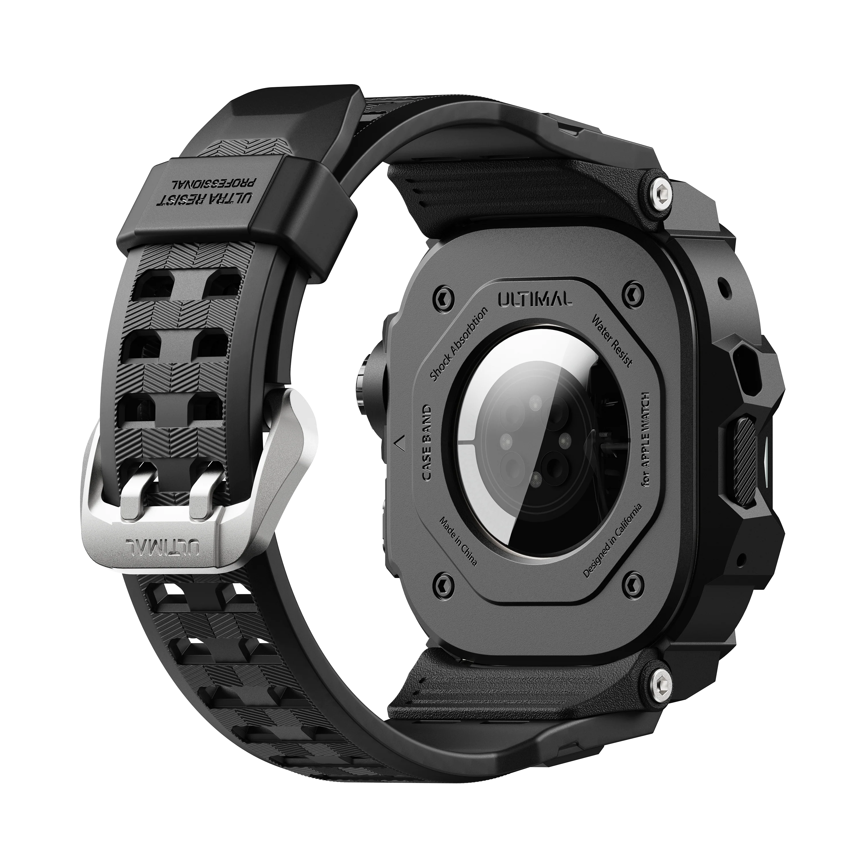 Shield Protect Case Band for Apple Watch Black - Image 10