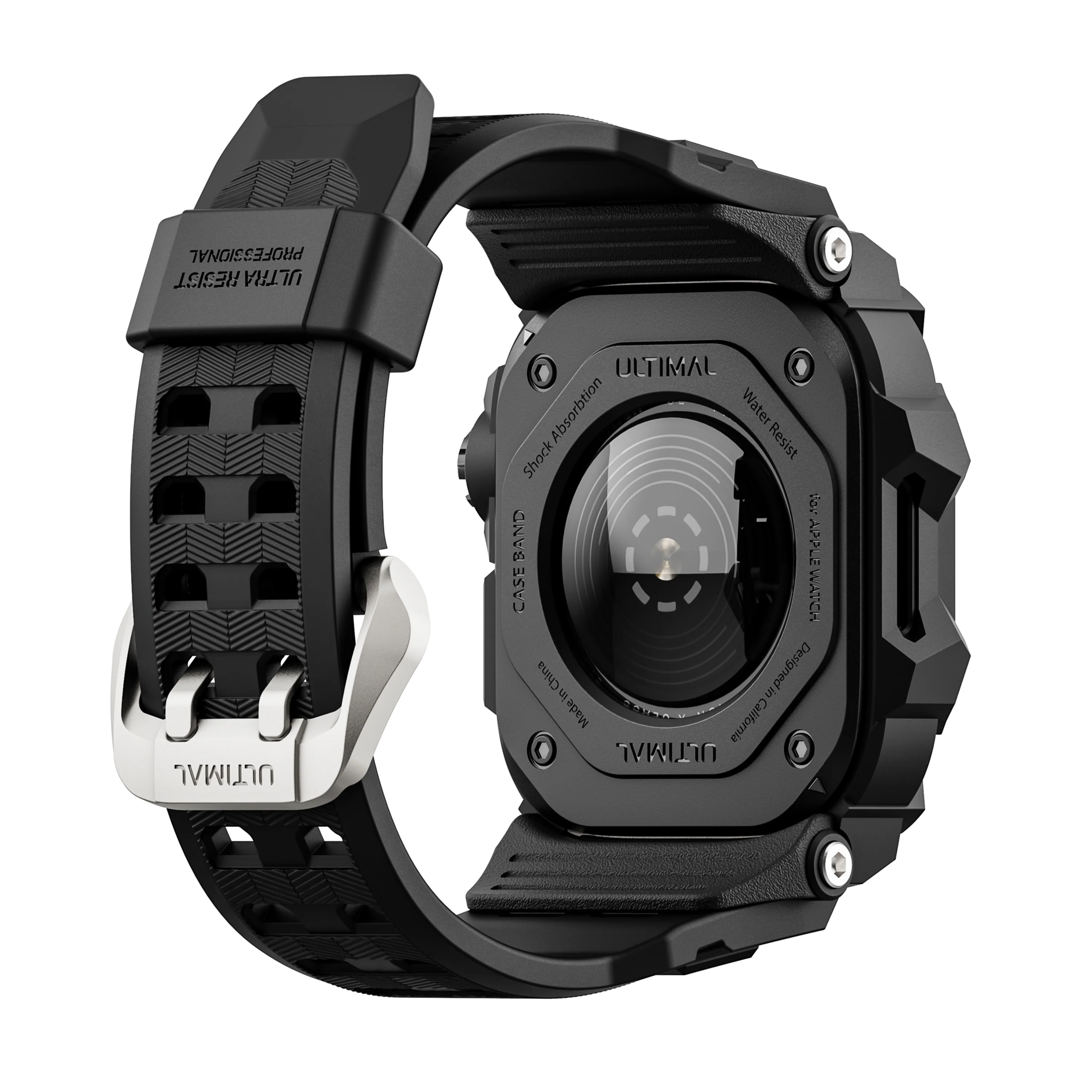 Shield Protect Case Band for Apple Watch Black - Image 2