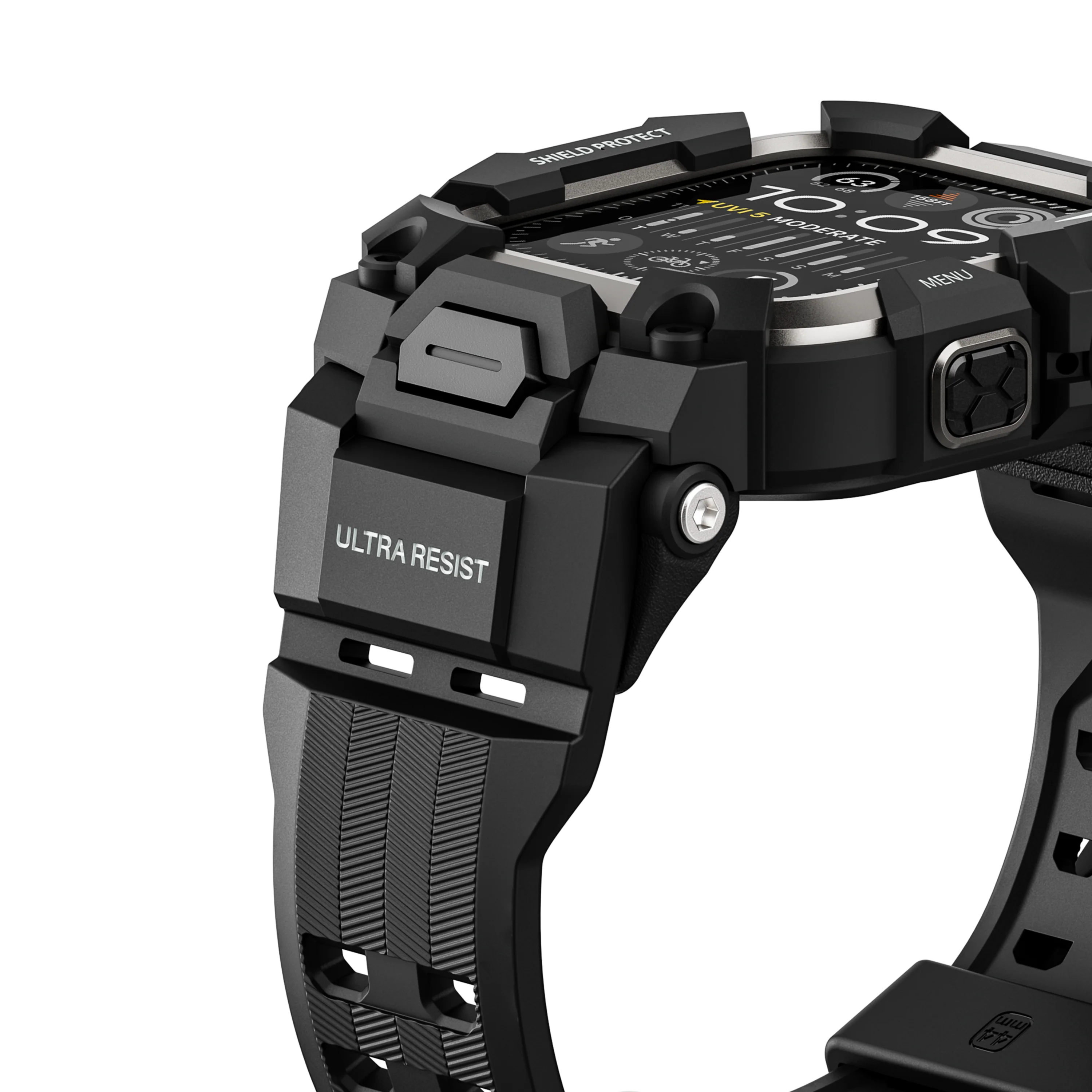 Shield Protect Case Band for Apple Watch Black - Image 4