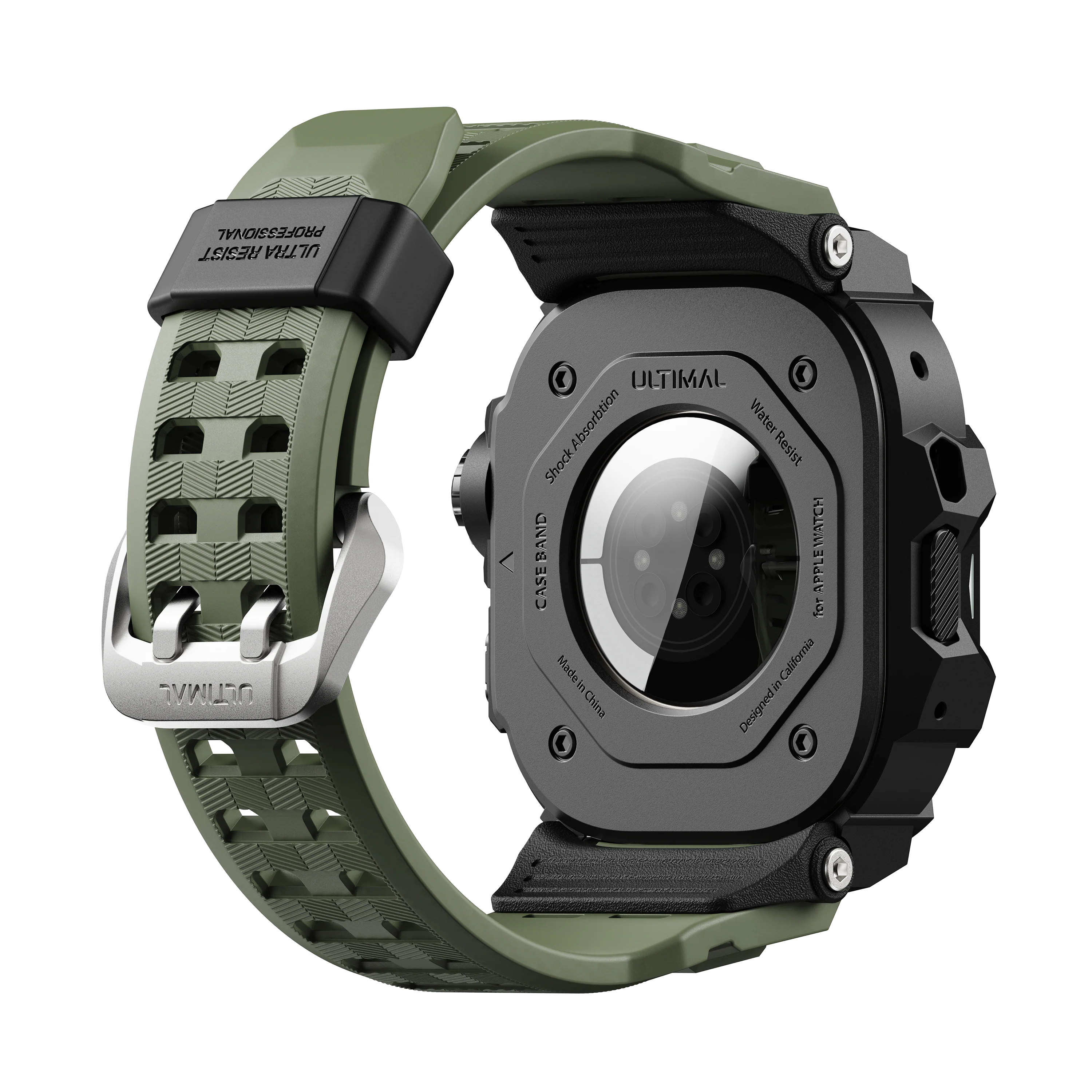 Shield Protect Case Band for Apple Watch Green - Image 10