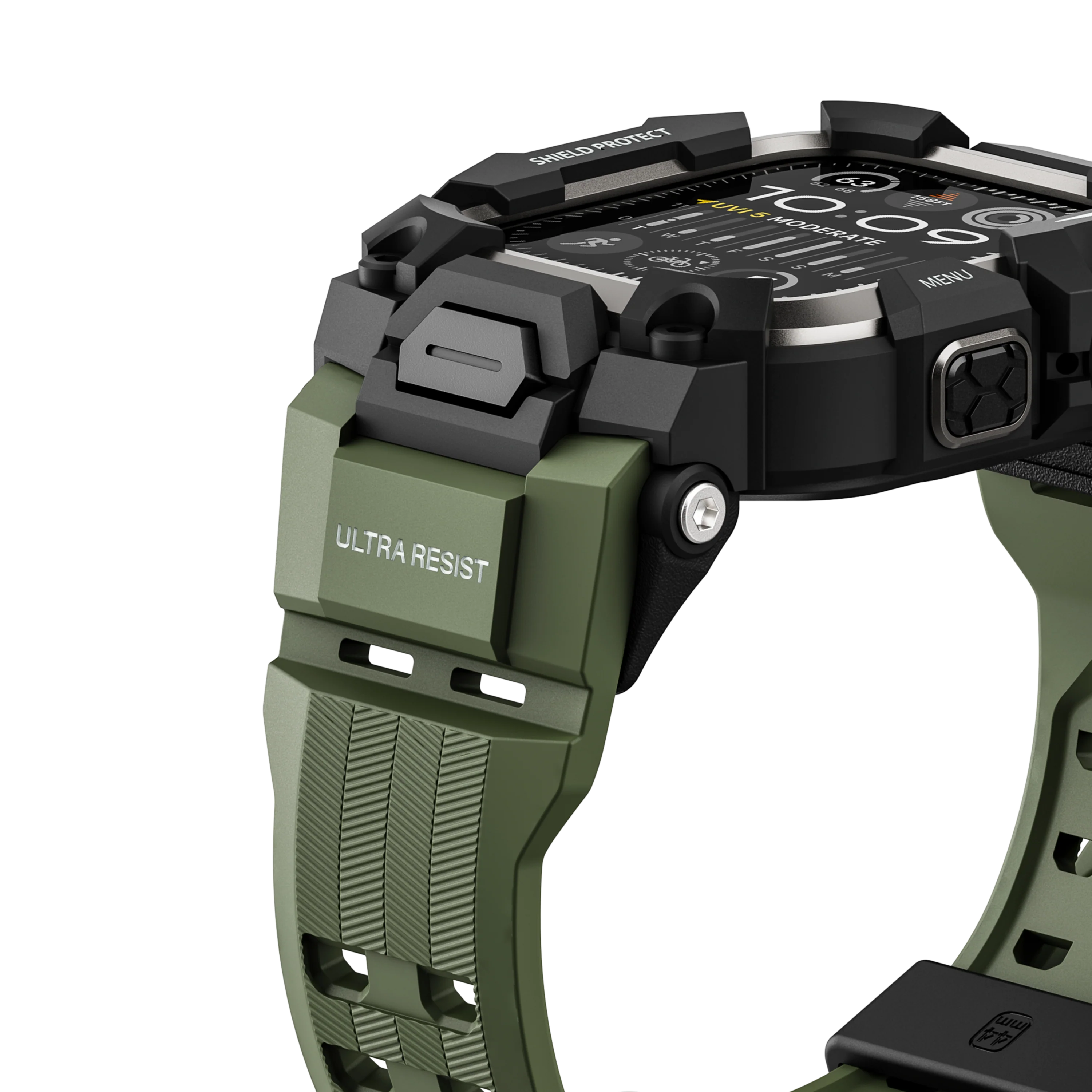 Shield Protect Case Band for Apple Watch Green - Image 4